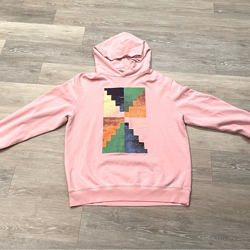 Men’s Vintage Frame Pink Pyramid Hoodie XL